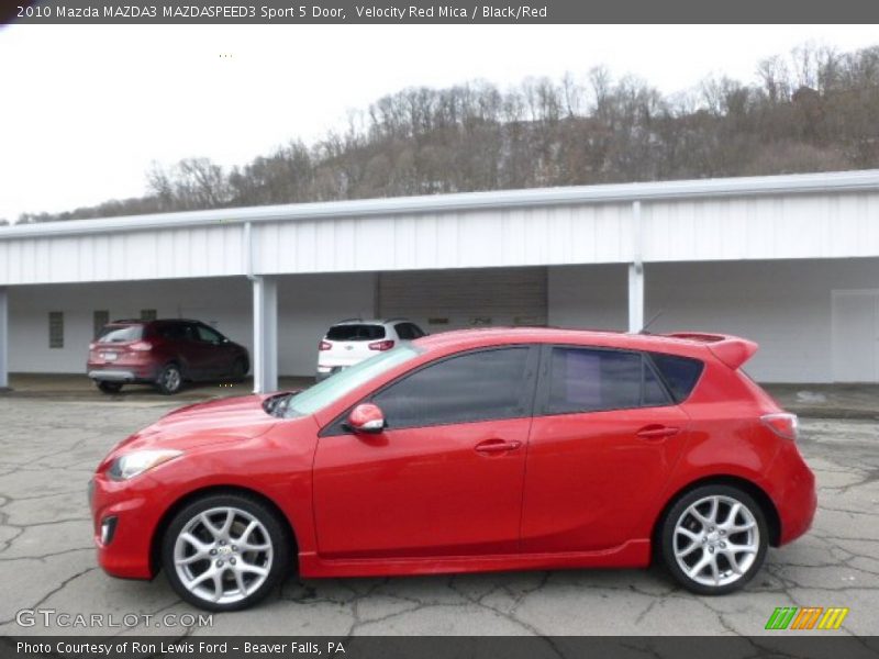Velocity Red Mica / Black/Red 2010 Mazda MAZDA3 MAZDASPEED3 Sport 5 Door