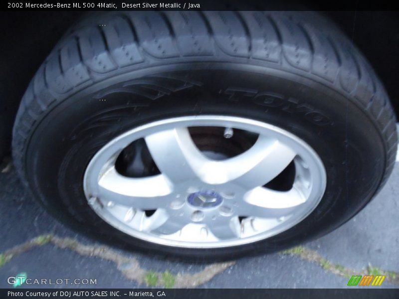 Desert Silver Metallic / Java 2002 Mercedes-Benz ML 500 4Matic