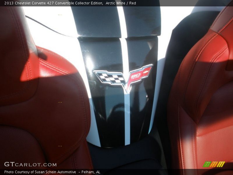 Arctic White / Red 2013 Chevrolet Corvette 427 Convertible Collector Edition