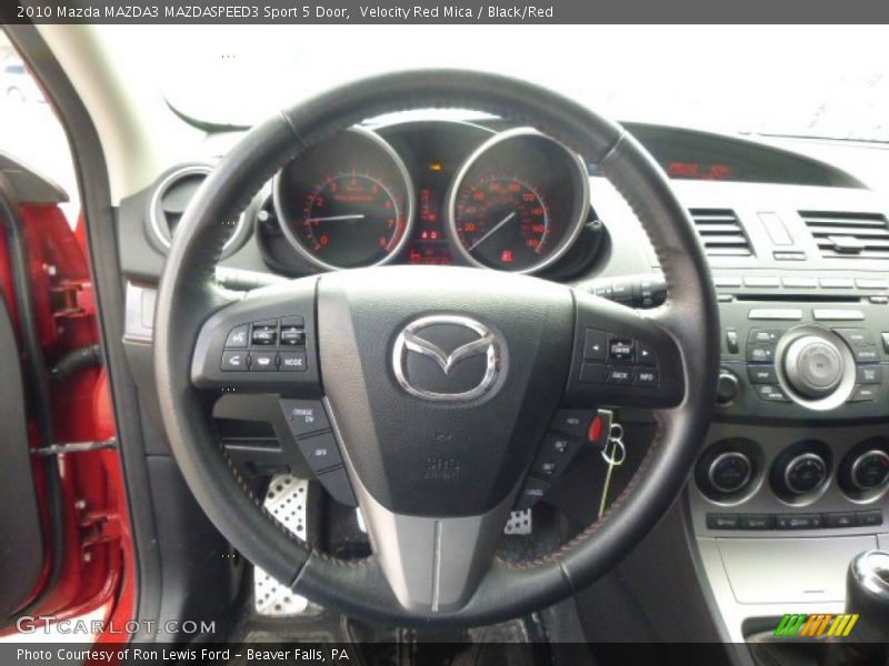 Velocity Red Mica / Black/Red 2010 Mazda MAZDA3 MAZDASPEED3 Sport 5 Door