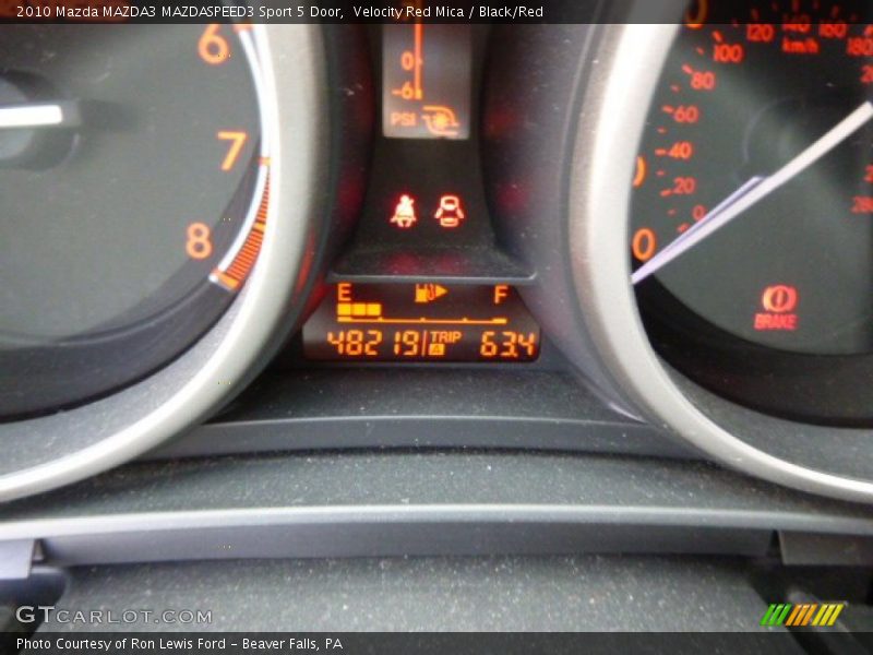 Velocity Red Mica / Black/Red 2010 Mazda MAZDA3 MAZDASPEED3 Sport 5 Door