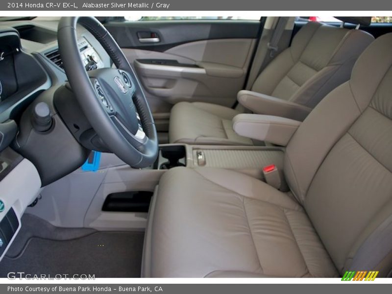 Alabaster Silver Metallic / Gray 2014 Honda CR-V EX-L