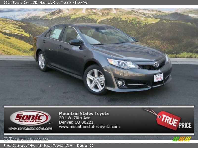 Magnetic Gray Metallic / Black/Ash 2014 Toyota Camry SE