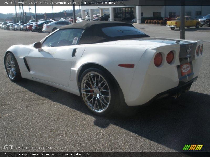 Arctic White / Red 2013 Chevrolet Corvette 427 Convertible Collector Edition