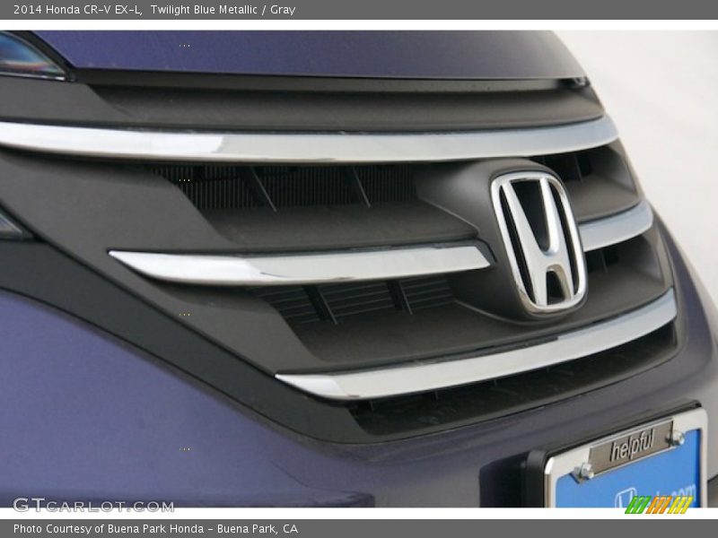 Twilight Blue Metallic / Gray 2014 Honda CR-V EX-L