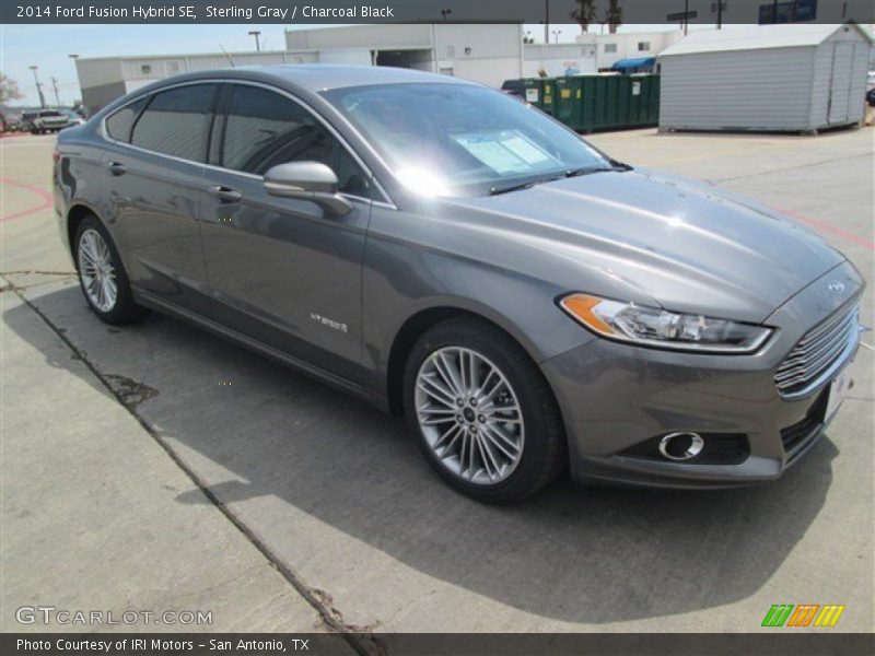 Sterling Gray / Charcoal Black 2014 Ford Fusion Hybrid SE