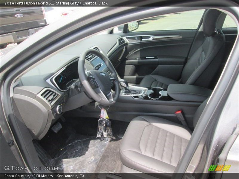 Sterling Gray / Charcoal Black 2014 Ford Fusion Hybrid SE