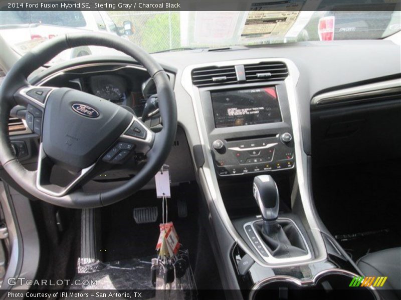 Sterling Gray / Charcoal Black 2014 Ford Fusion Hybrid SE