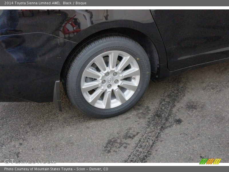 Black / Bisque 2014 Toyota Sienna Limited AWD