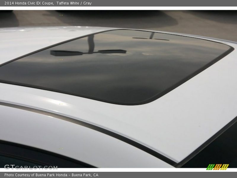 Taffeta White / Gray 2014 Honda Civic EX Coupe