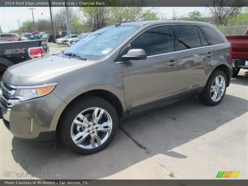 Mineral Gray / Charcoal Black 2014 Ford Edge Limited
