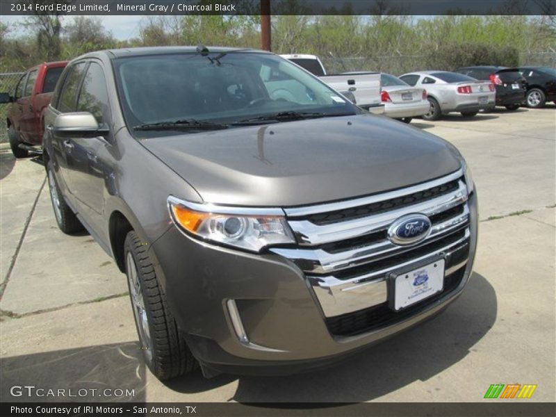 Mineral Gray / Charcoal Black 2014 Ford Edge Limited