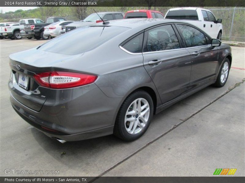 Sterling Gray / Charcoal Black 2014 Ford Fusion SE
