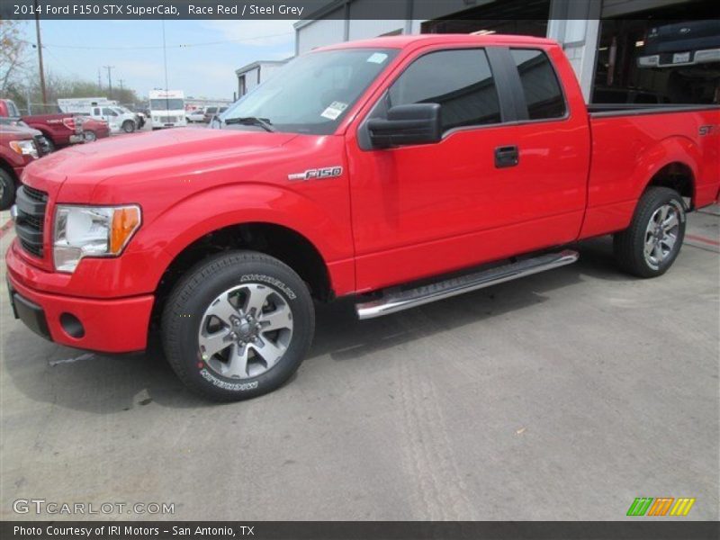 Race Red / Steel Grey 2014 Ford F150 STX SuperCab