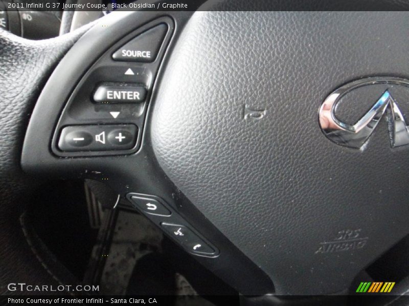 Black Obsidian / Graphite 2011 Infiniti G 37 Journey Coupe