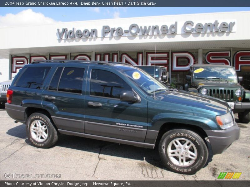 Deep Beryl Green Pearl / Dark Slate Gray 2004 Jeep Grand Cherokee Laredo 4x4