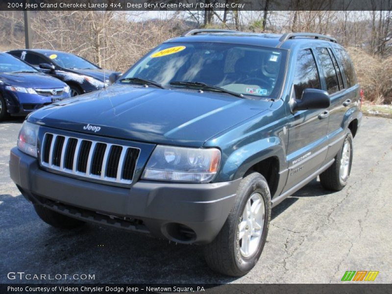 Deep Beryl Green Pearl / Dark Slate Gray 2004 Jeep Grand Cherokee Laredo 4x4