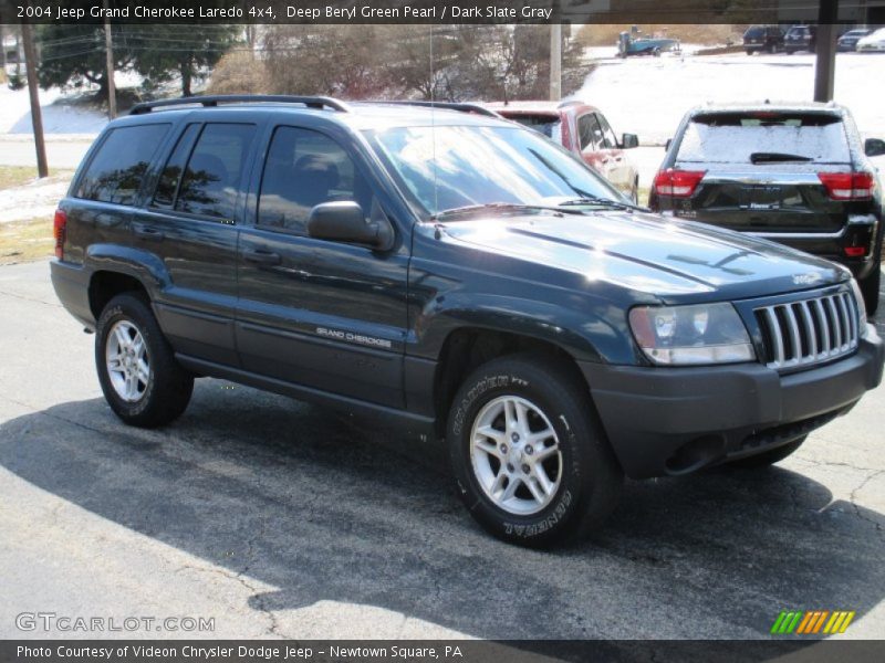 Deep Beryl Green Pearl / Dark Slate Gray 2004 Jeep Grand Cherokee Laredo 4x4