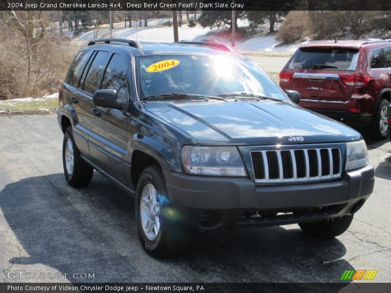 Deep Beryl Green Pearl / Dark Slate Gray 2004 Jeep Grand Cherokee Laredo 4x4