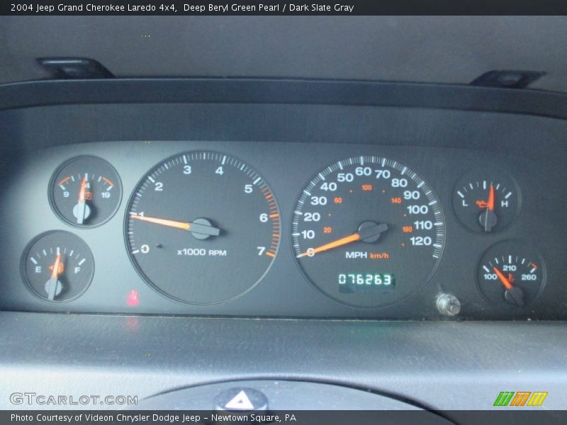 Deep Beryl Green Pearl / Dark Slate Gray 2004 Jeep Grand Cherokee Laredo 4x4