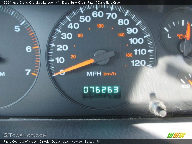 Deep Beryl Green Pearl / Dark Slate Gray 2004 Jeep Grand Cherokee Laredo 4x4