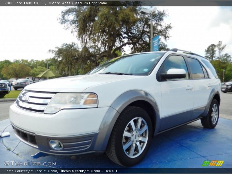Oxford White / Medium Light Stone 2008 Ford Taurus X SEL