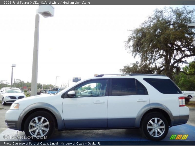 Oxford White / Medium Light Stone 2008 Ford Taurus X SEL