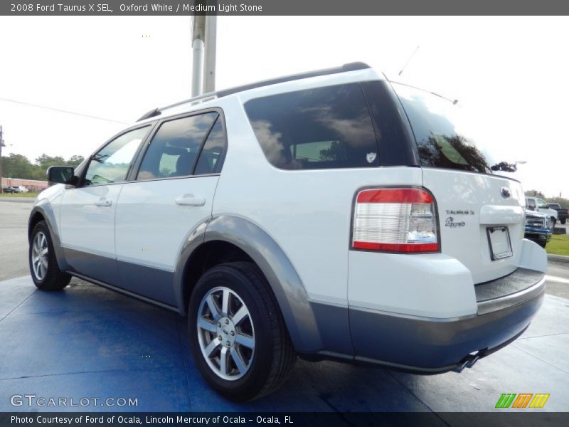 Oxford White / Medium Light Stone 2008 Ford Taurus X SEL