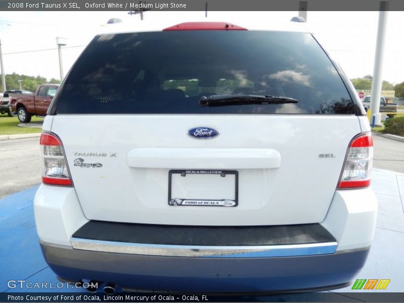 Oxford White / Medium Light Stone 2008 Ford Taurus X SEL