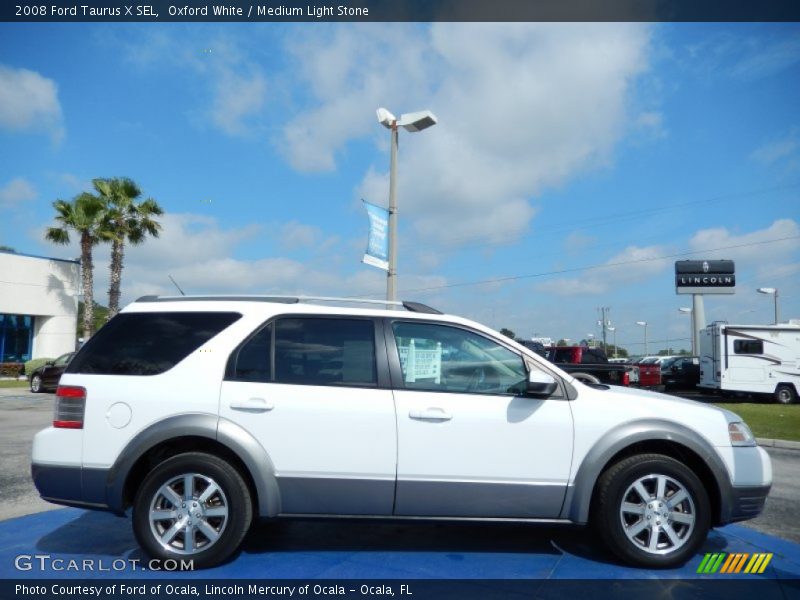 Oxford White / Medium Light Stone 2008 Ford Taurus X SEL
