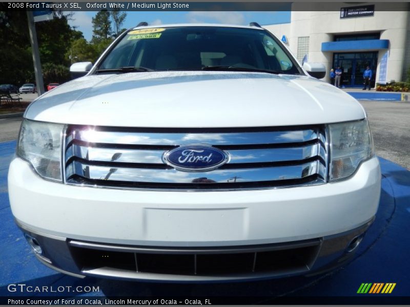 Oxford White / Medium Light Stone 2008 Ford Taurus X SEL