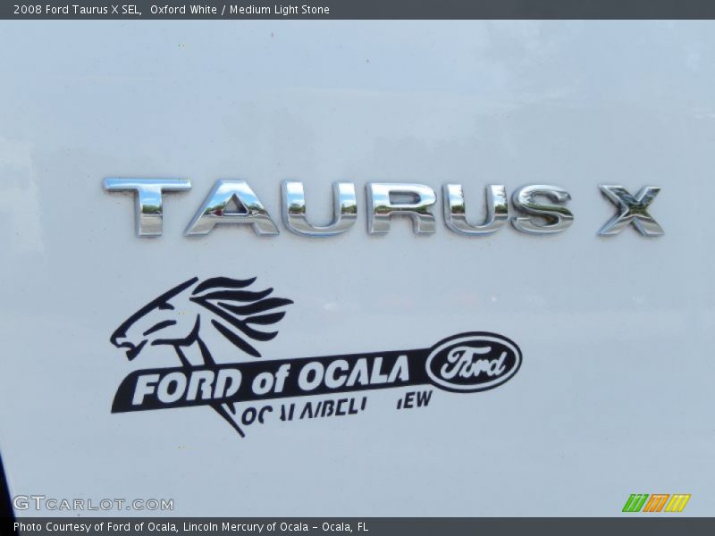 Oxford White / Medium Light Stone 2008 Ford Taurus X SEL