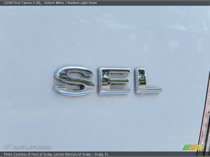 Oxford White / Medium Light Stone 2008 Ford Taurus X SEL