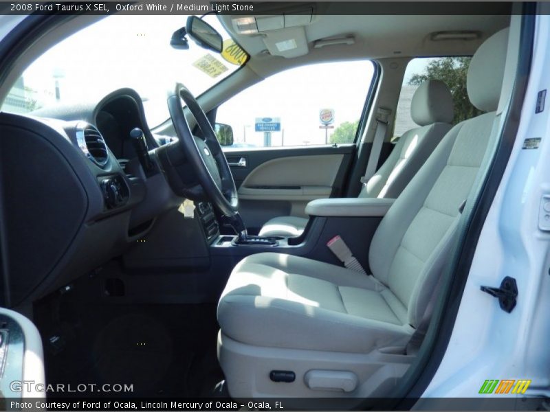 Oxford White / Medium Light Stone 2008 Ford Taurus X SEL