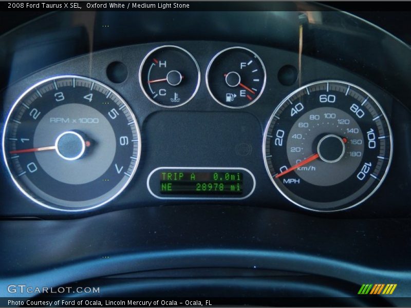 Oxford White / Medium Light Stone 2008 Ford Taurus X SEL