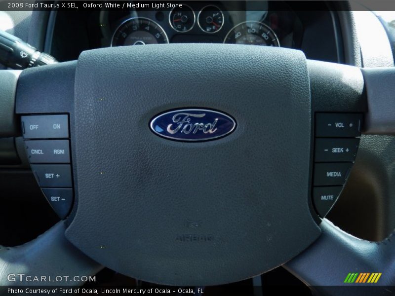 Oxford White / Medium Light Stone 2008 Ford Taurus X SEL