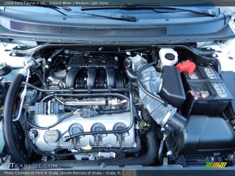 Oxford White / Medium Light Stone 2008 Ford Taurus X SEL