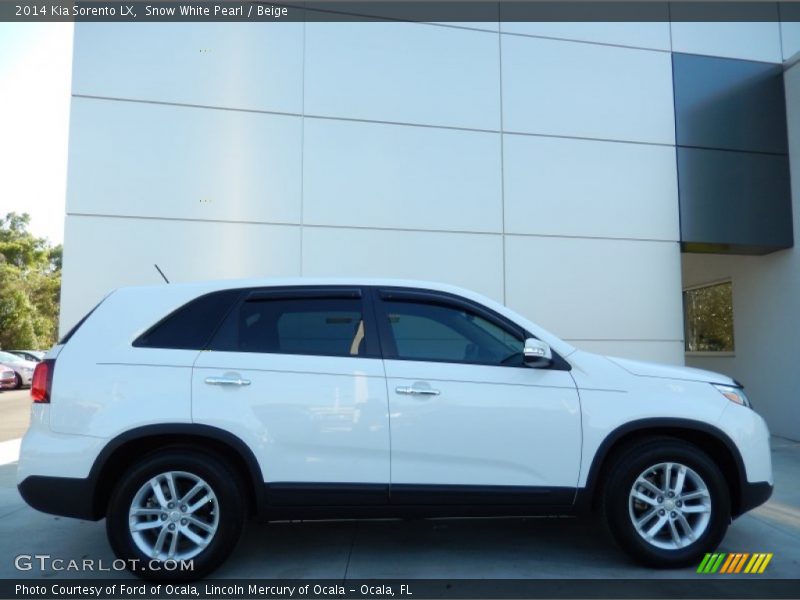 Snow White Pearl / Beige 2014 Kia Sorento LX