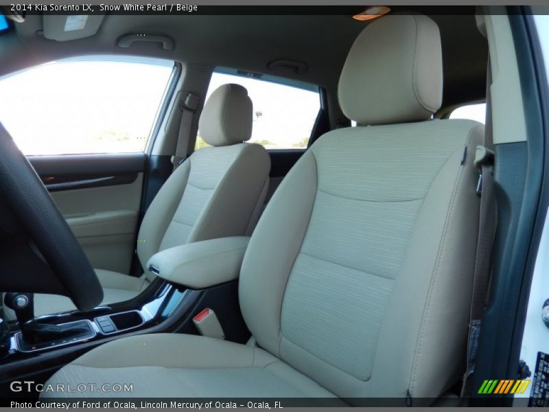 Snow White Pearl / Beige 2014 Kia Sorento LX