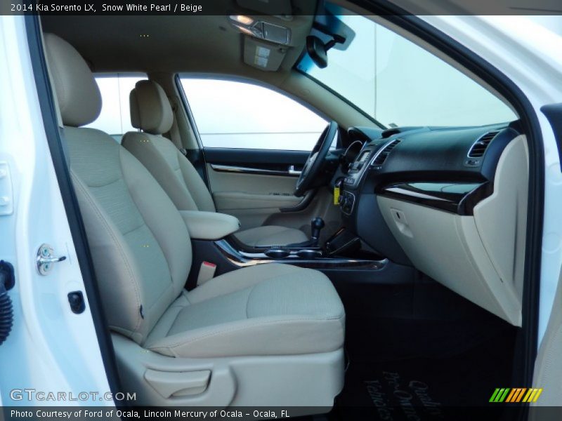 Snow White Pearl / Beige 2014 Kia Sorento LX
