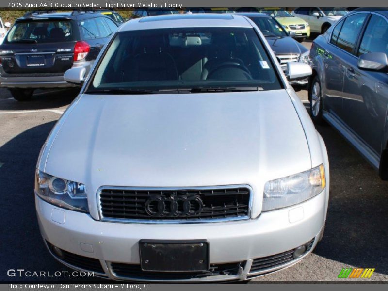 Light Silver Metallic / Ebony 2005 Audi A4 3.0 quattro Sedan