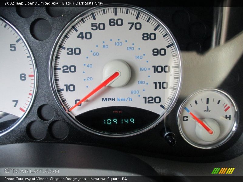 Black / Dark Slate Gray 2002 Jeep Liberty Limited 4x4