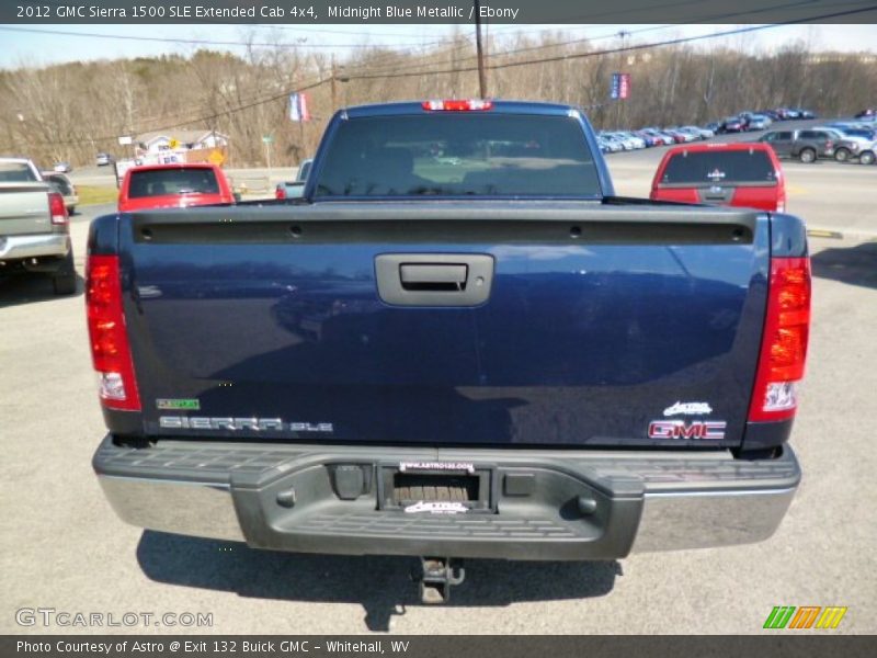 Midnight Blue Metallic / Ebony 2012 GMC Sierra 1500 SLE Extended Cab 4x4