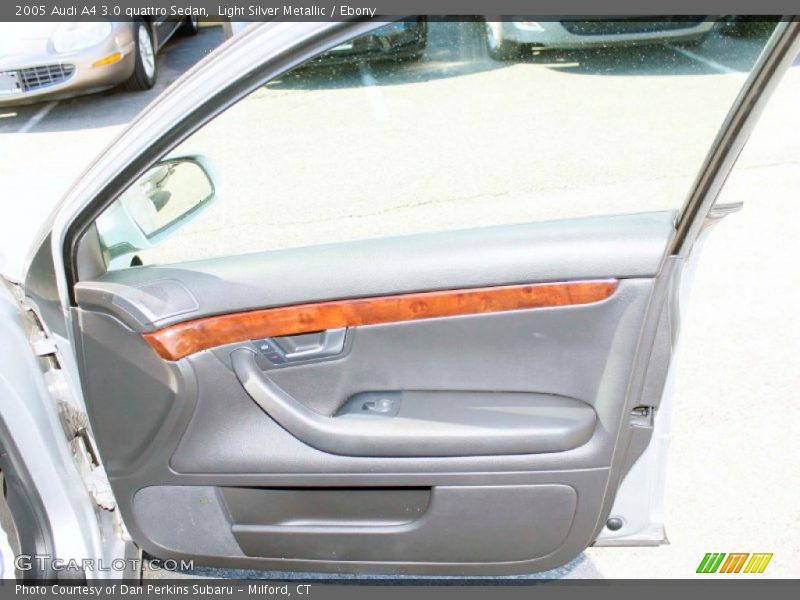 Light Silver Metallic / Ebony 2005 Audi A4 3.0 quattro Sedan