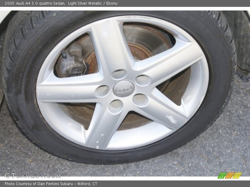 Light Silver Metallic / Ebony 2005 Audi A4 3.0 quattro Sedan