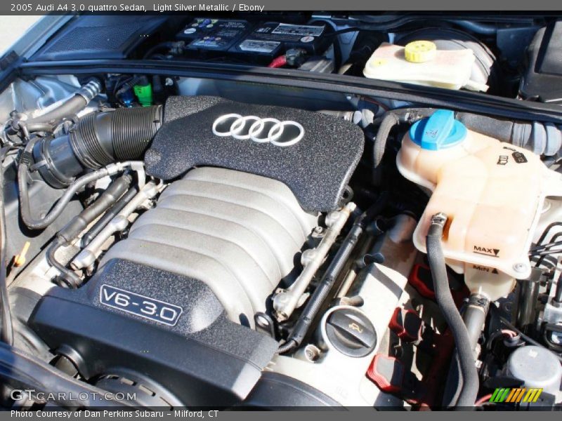 Light Silver Metallic / Ebony 2005 Audi A4 3.0 quattro Sedan