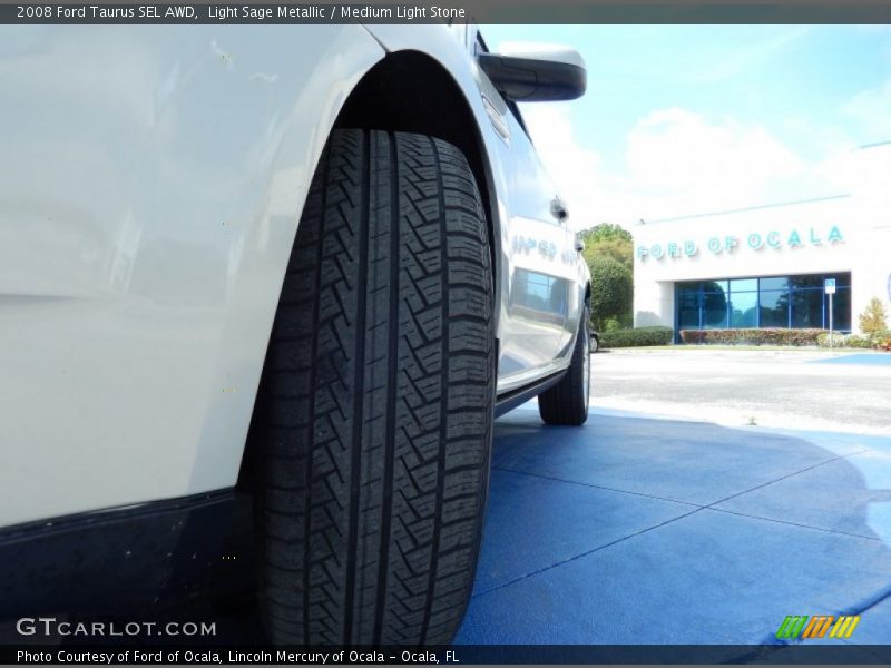 Light Sage Metallic / Medium Light Stone 2008 Ford Taurus SEL AWD