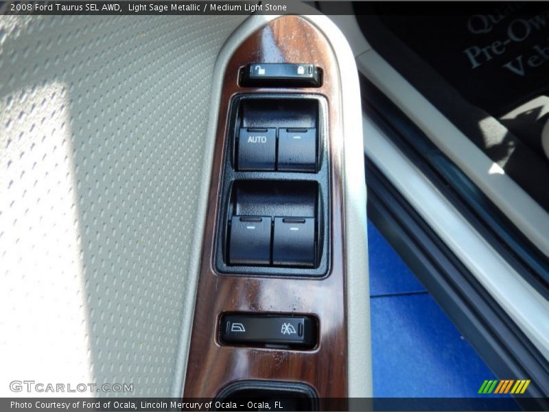 Light Sage Metallic / Medium Light Stone 2008 Ford Taurus SEL AWD