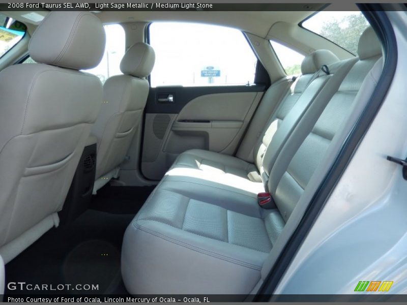 Light Sage Metallic / Medium Light Stone 2008 Ford Taurus SEL AWD