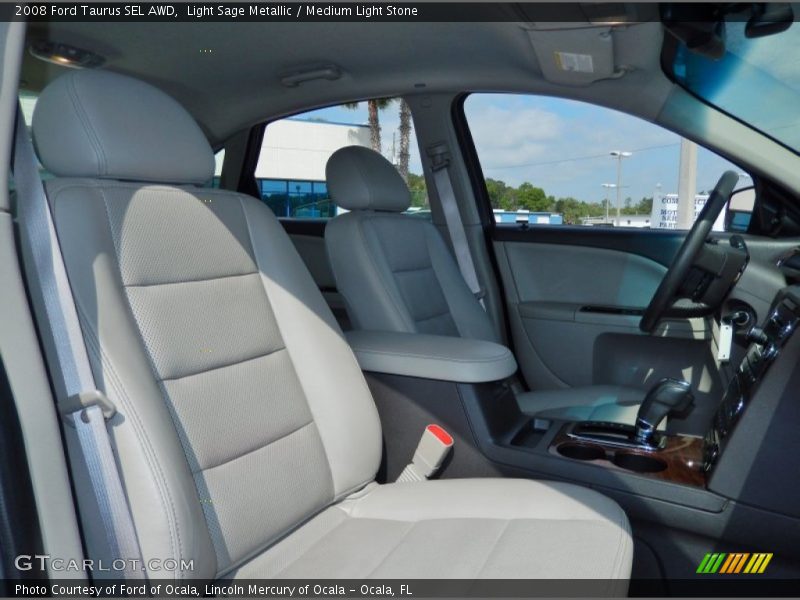 Light Sage Metallic / Medium Light Stone 2008 Ford Taurus SEL AWD